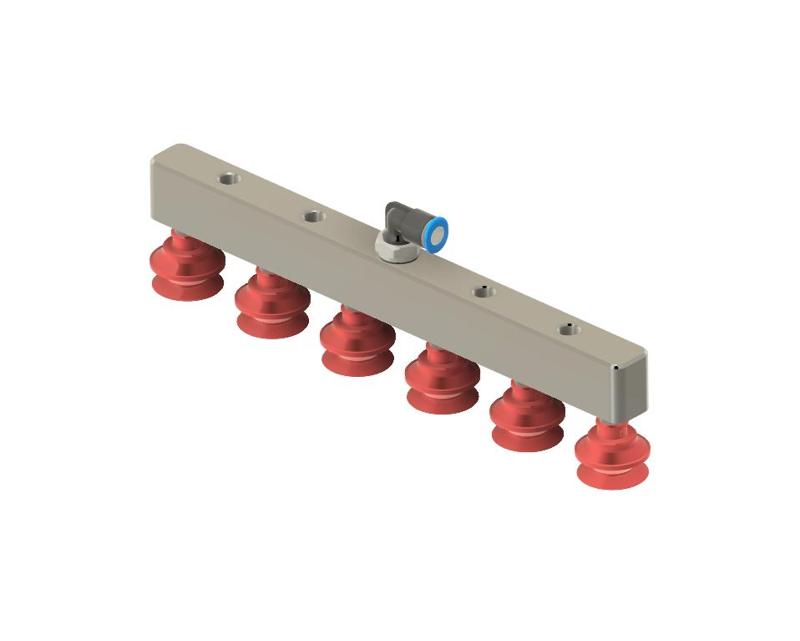 6-Suction Cup Vacuum Manifold for DIY Robot Grippers