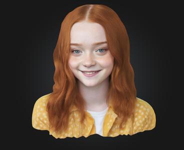 sadie sink portrait bust