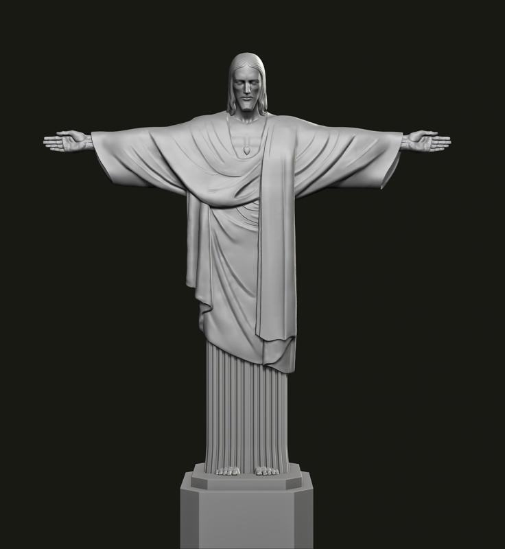 Christ the Redeemer Statue 3D print model