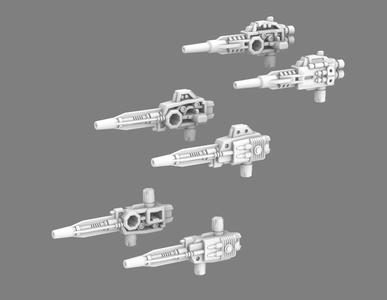 Blaster accessories for POTP Dreadwind and Blackwing