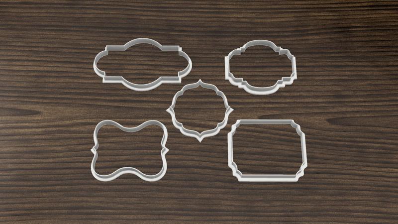 Set x10 Vintage Frame Cookie Cutters