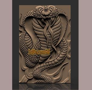 cobra STL model, CNC router engraver, artcam, aspire, cnc files, wood, art, wall decor, CNC