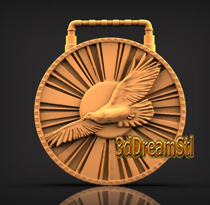 Stunning Eagle STL model, CNC router engraver, artcam, aspire, CNC files, wood, art, wall decor, CNC