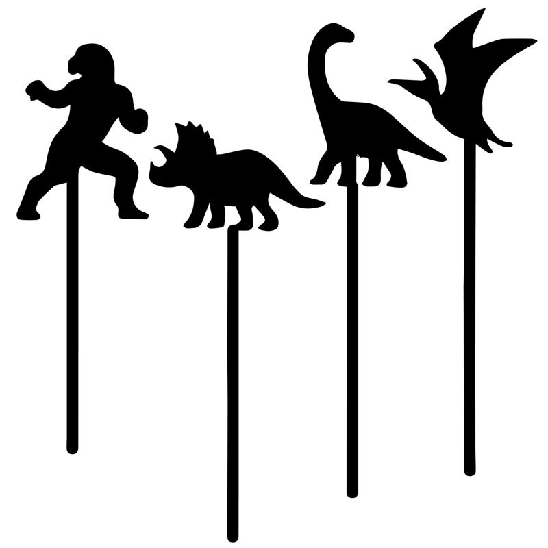 STIRRER / MIXER / DRINK SHAKER TOPPER CAKE DINOSAUR