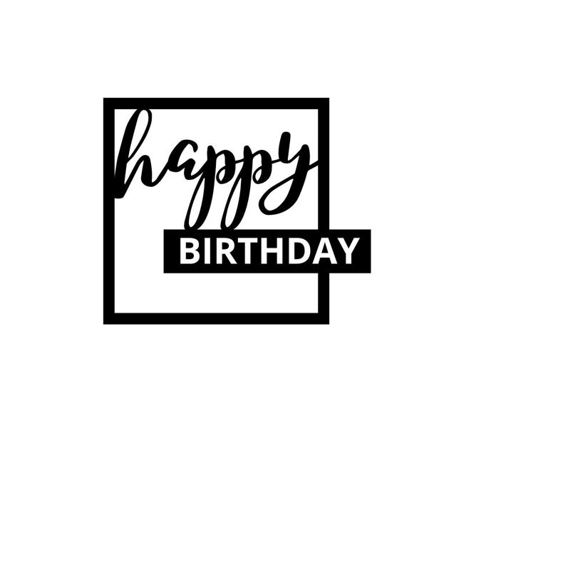 Happy Birthday Cake Topper