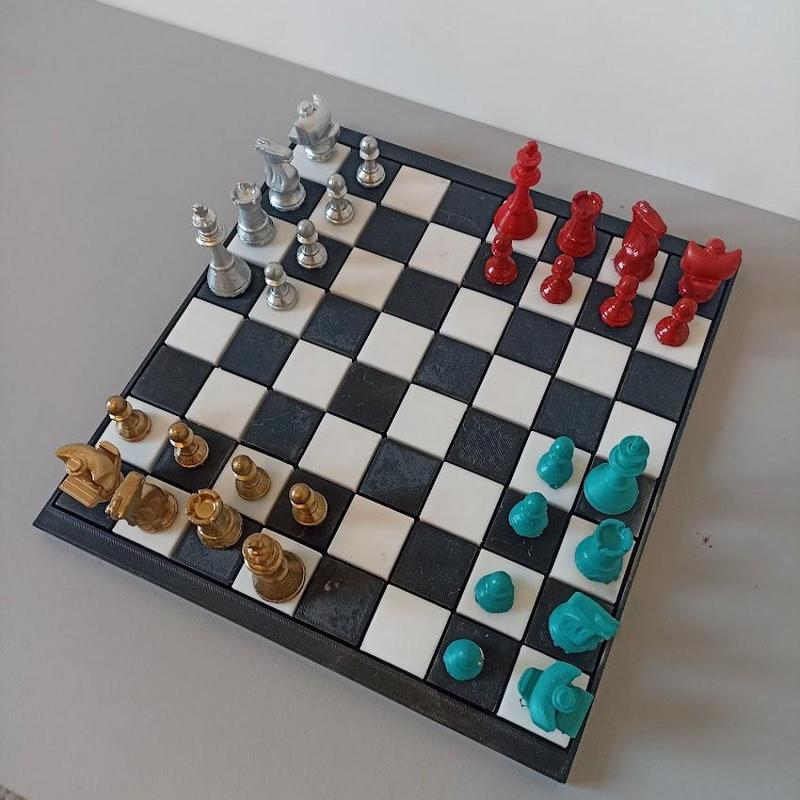 Chess 4 players Chaturanga