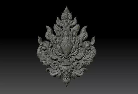 Thai Ornament Decor Bas Relied 05 - 231005