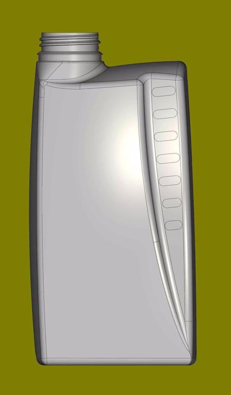 Plastic canister for engine oil C and CK 1L