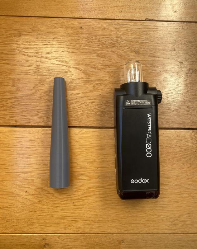 Godox AD200 Snoot Spotlight for Flash Bulbhead
