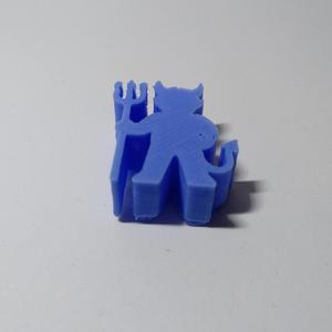 Devil Meeple Silhouette – 3D Printable Game Token