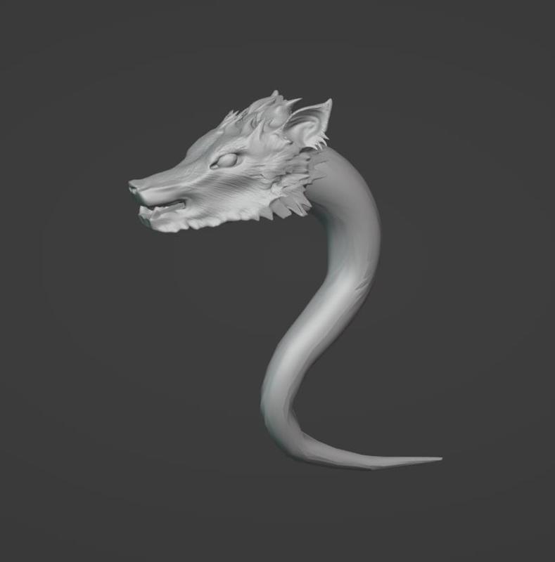 Earing Wolf 9mm Plug