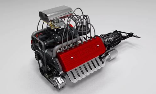 W16 Engine Muscle