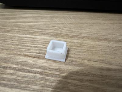 12mm square metal tube cap
