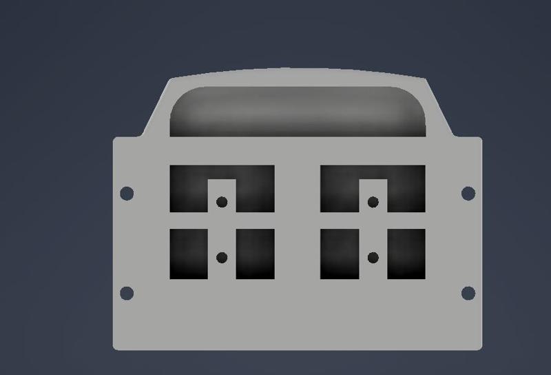 Dual vertical mount for SB50 Anderson plugs