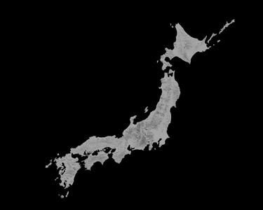 Topographic Map of Japan – 3D Terrain