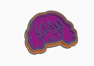 Hermione Granger Cookie Cutter STL - Wizard Biscuit Cutter for 3D Printing