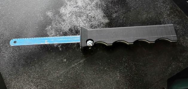 Hack saw blade handle