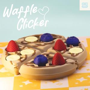 Waffle Slice Multi Clicker - Fidget Clicker Keychains