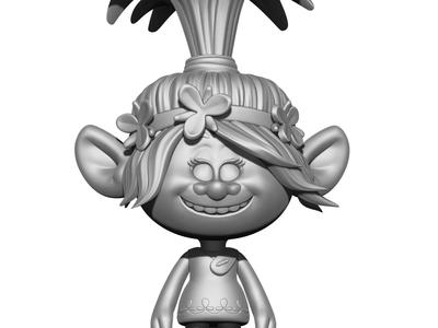 Happy Poppy troll for 3D printing STL