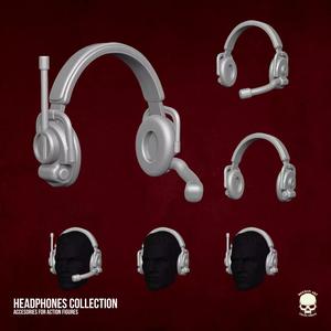 Headphones Collection STL for action figures