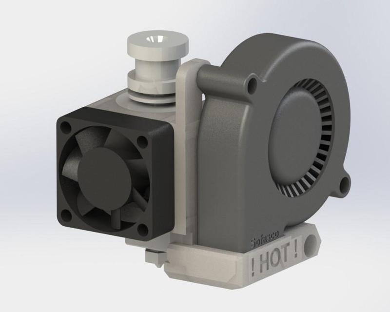 E3D fan with integrated layer-fan