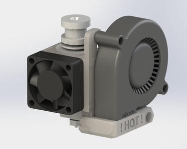 E3D fan with integrated layer-fan