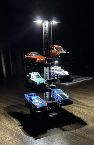 1:64 1/64 Scale Adjustable LED light up Hotwheels Diecast Display