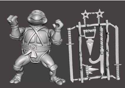 LEONARDO VINTAGE TMNT TEENAGE MUTANT NINJA TURTLES COMPLET
