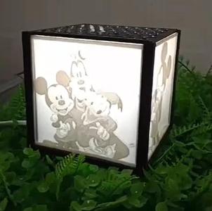 MICKEY MOUSE LAMP WITH LITHOPHONY