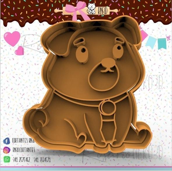 Bulldog Sitting Cookie Cutter - Bulldog sitting Cookie Cutter.