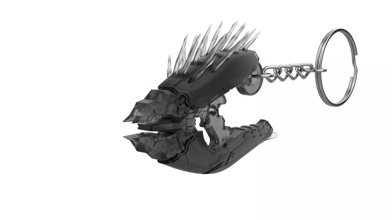 Keychain - Needler - Halo - Printable model - STL