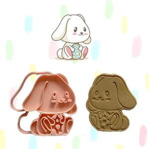 EASTER- BUNNY2 COOKIE CUTTER STAMP