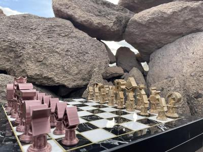 Crypto Money Logos Chess Set