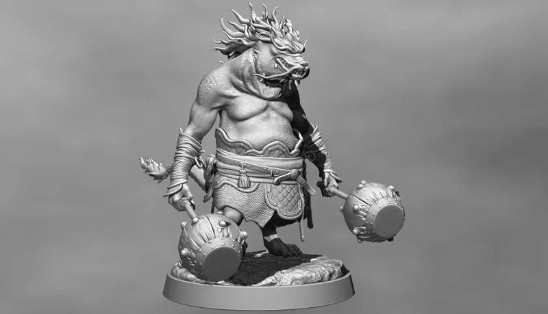BLACK LOONG-CHUILONG-BLACK MYTH WUKONG STL 3D PRINT