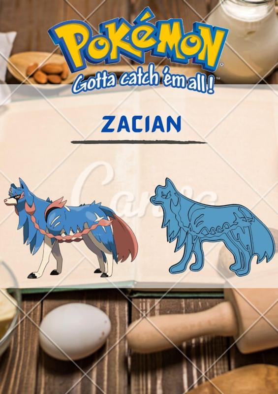 AMAZING POKEMON zacian COOKIE CUTTER STAMP CAKE DECORATING