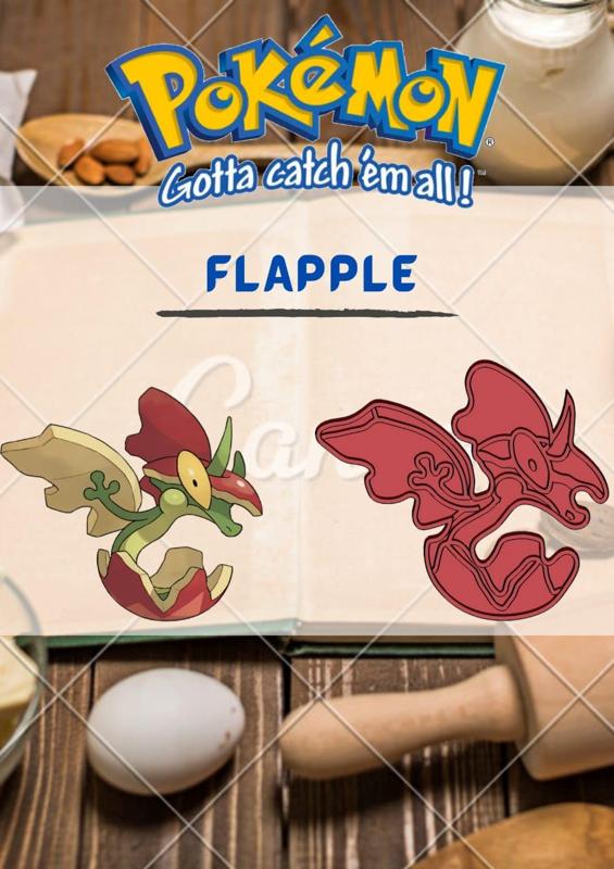AMAZING POKEMON flapple COOKIE CUTTER STAMP CAKE DECORATING