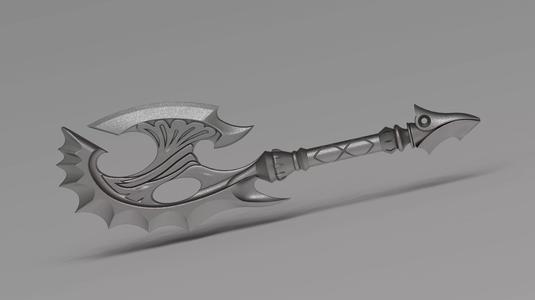 3D model Art Of Battle Axe from Lineage2 Game