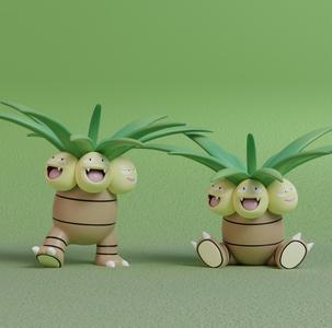 Pokemon - Exeggutor with 2 poses