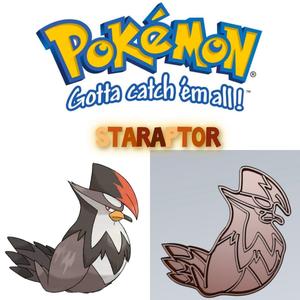 AMAZING POKEMON staraptor COOKIE CUTTER STAMP CAKE DECORATING