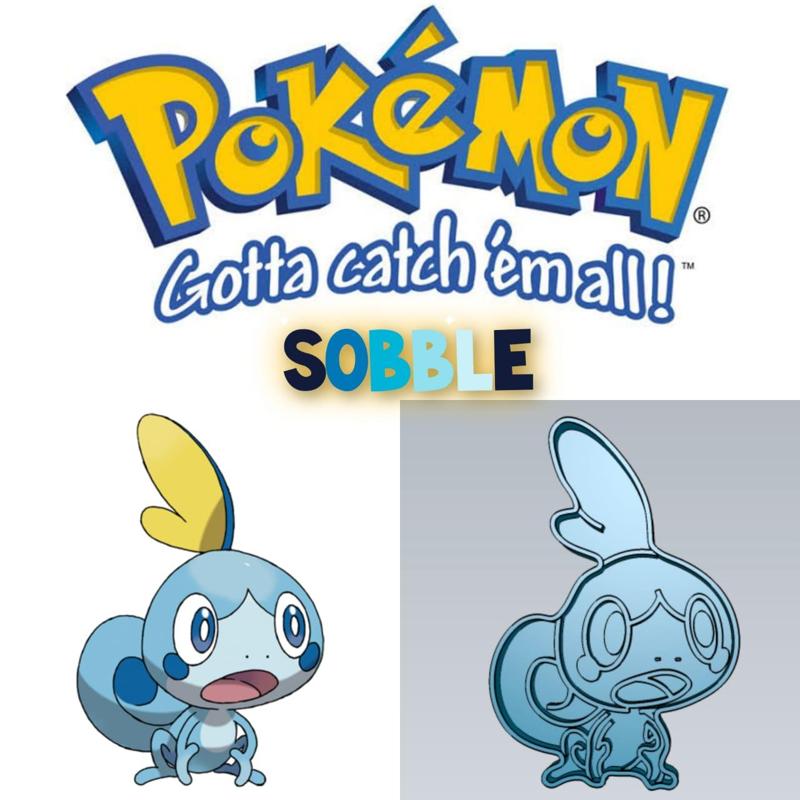 AMAZING POKEMON sobble COOKIE CUTTER STAMP CAKE DECORATING