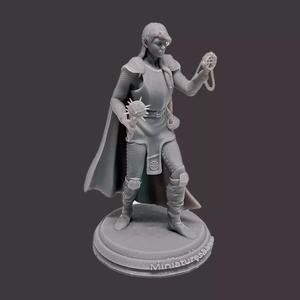 Miniature Lathander female Cleric