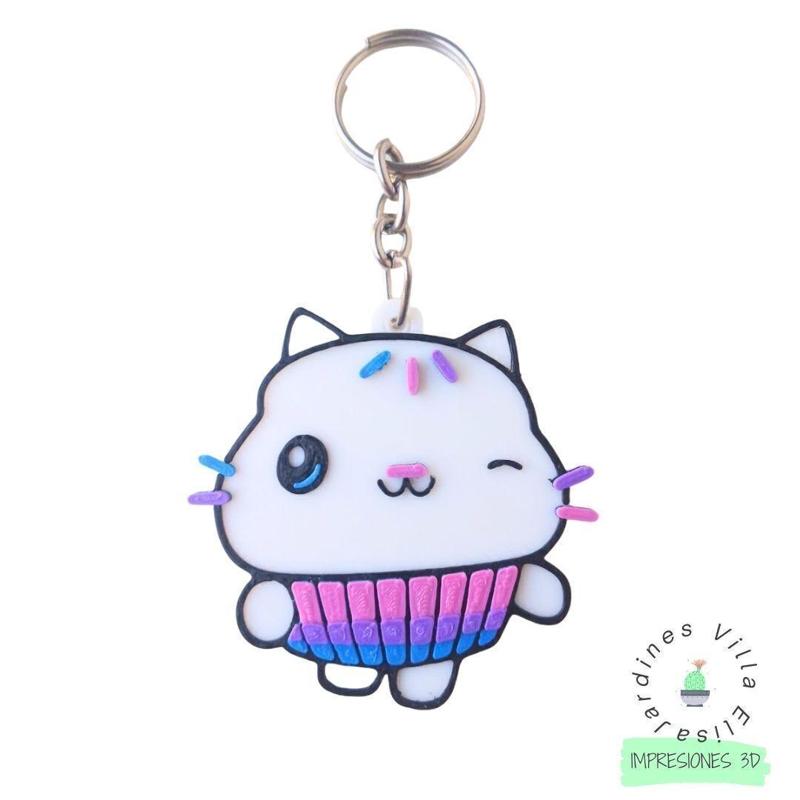 Gabby's dollhouse Cakey Cat key chain