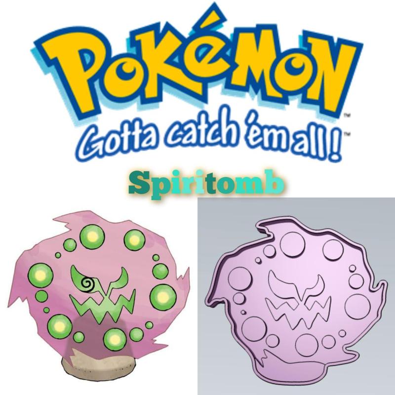 AMAZING POKEMON Spiritomb COOKIE CUTTER STAMP CAKE DECORATING