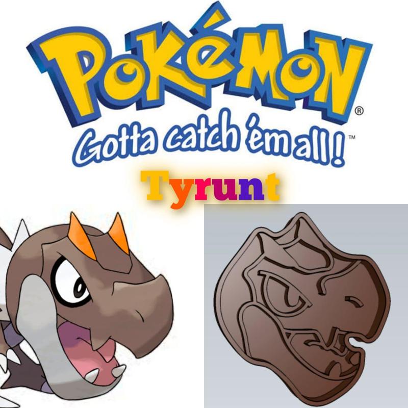 AMAZING POKEMON tyrunt COOKIE CUTTER STAMP CAKE DECORATING