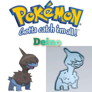 AMAZING POKEMON deino COOKIE CUTTER STAMP CAKE DECORATING