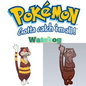 AMAZING POKEMON watchog COOKIE CUTTER STAMP CAKE DECORATING
