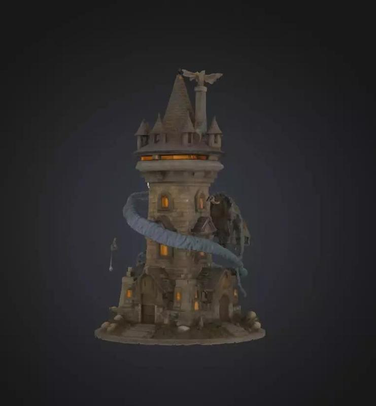 Dragon Epic DND Dice Tower - Dragon Castle Dice Tower