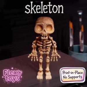 Flexi Skeleton Zombie  Print-in-Place Articulated Model