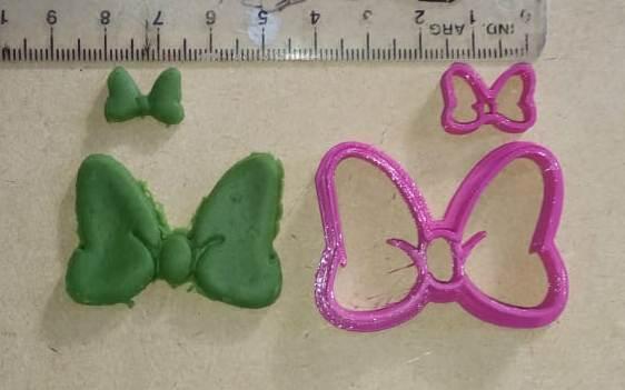 Minnie Mouse Bow Cookie cutter mold, Moño de minnie mouse Cortante