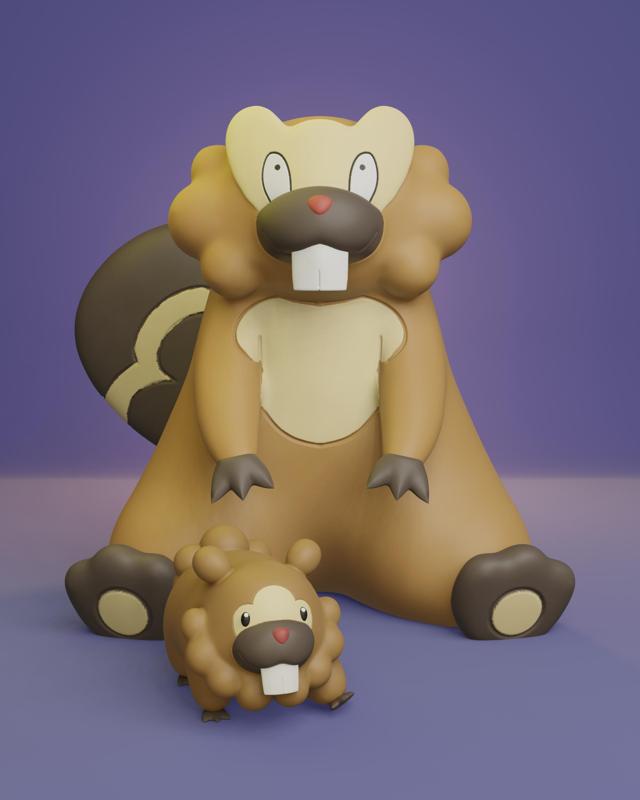 Pokemon - Bidoof and Bibarel